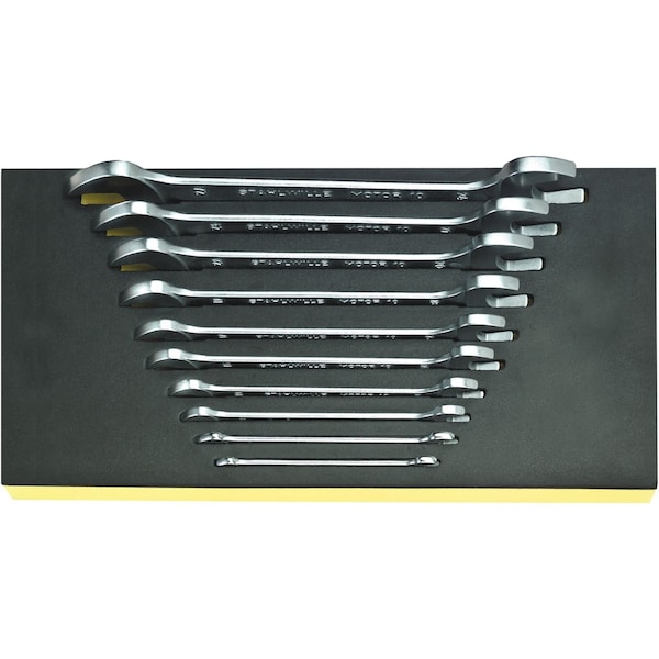 Stahlwille Tools Double open ended Wrenchs i.TCS inlay No.TCS10/10, 6X7-24X27MM 1/3-tray10-pcs. - 96838187