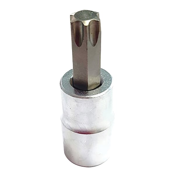 Vim Products T40 Torx Bit, Satin Chrome 3/8 Square Drive Bit Holder - VIMPFS6T40