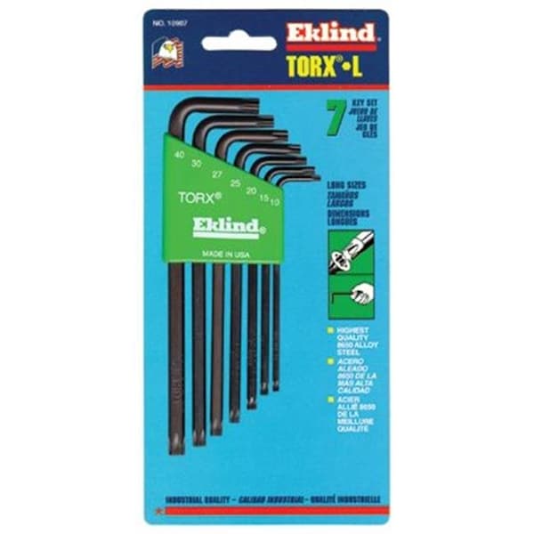 Eklind Eklind Tool 269-10907 7-Pc Torx Long Allen Wrench Set W-Holder T - 269-10907