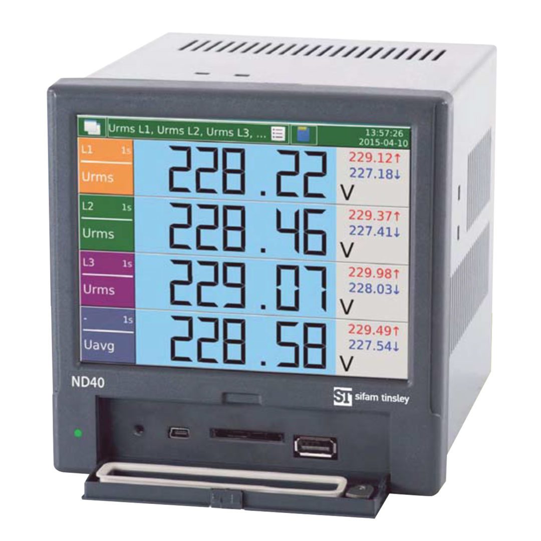 Nd40 Power Network Analyzer, ND40 Series, 4 Relay Outputs ND40-0200U1 ...