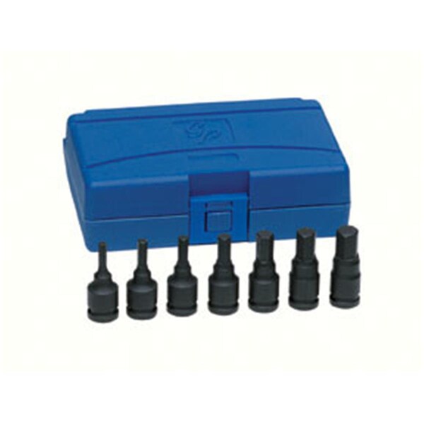Grey Pneumatic Grey Pneumatic 1297H 0.38 in. Drive 7 Piece Hex Driver Set - GRY-1297H