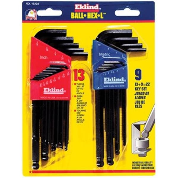 Eklind Eklind Tool 269-13222 Combination Inch-Metricballend Set - 269-13222