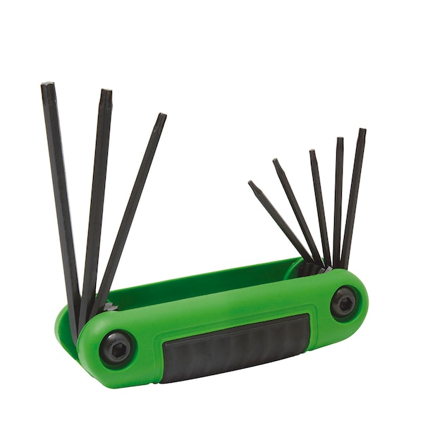 Urrea Bimaterial handle folding Torx hex hey from T6 to T25 - 4976TX