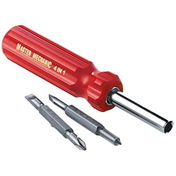 Hangzhou Great Star Industrial Hangzhou Great Star Industrial 578037 4 in. Master Mechanic; 4 in 1 Screwdriver - 578037