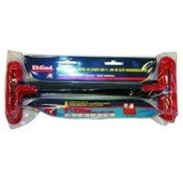 Eklind Eklind Tool Company EKL53198 8 Piece 9 Inch Cushion Grip SAE T-Handle Hex Key Set - EKL53198