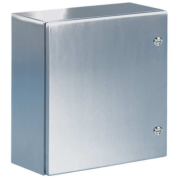 Rittal Carbon Steel Electrical Enclosures, 15.80 in H, 8.30 in D, 12 in W, NEMA 3R, 4, 12, Hinged - WM161208NC