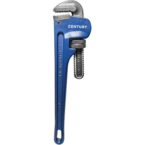 Century Drill & Tool 18" L 2-3/8" Cap. Aluminum Pipe Wrench - 72607