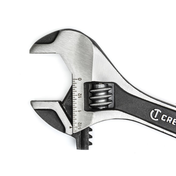 Weller Crescent Metric and SAE Wide Jaw Adjustable Wrench 10 in. L 1 pc - ATWJ210VS