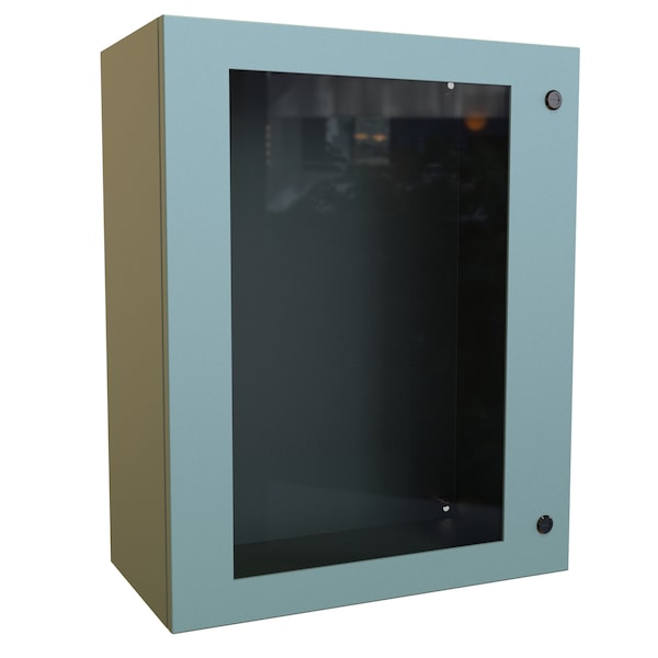 Hammond Steel Electrical Enclosures, 30 in H, 12 in D, 24 in W, NEMA 4, Hinged - EN4SD302412WGY