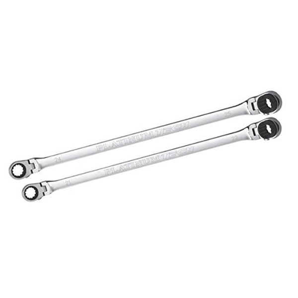 Platinum Platinum PLT-99652 Jumbo Ratecheting Wrench Set - 2 Piece - PLT-99652