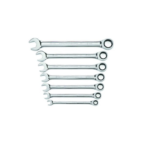 Apex Tool Group WRENCH SET COMO RATCH SAE 12 PT 7 PC - GWR9417