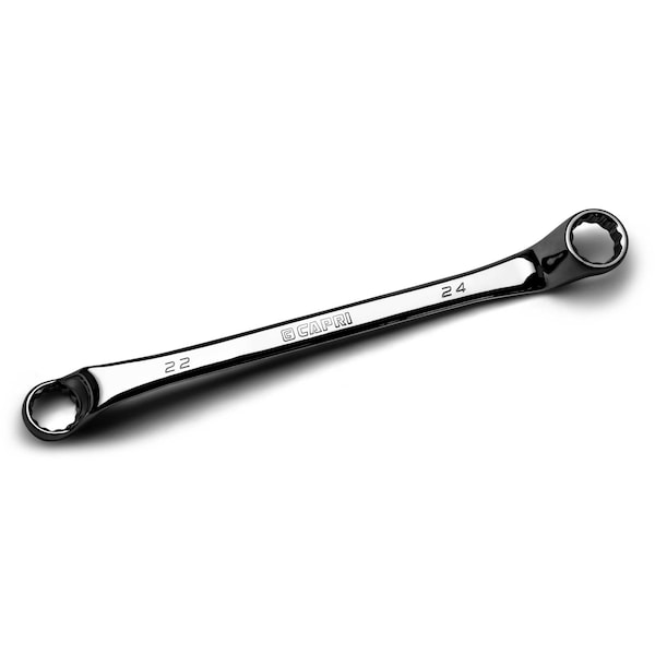 Capri Tools 22 mm x 24 mm 75-Degree Deep Offset Double Box End Wrench - CP11950-2224