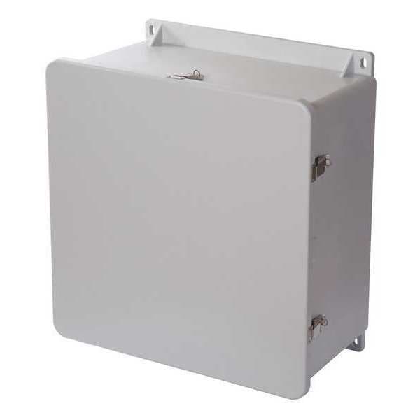 Wiegmann Fiberglass Electrical Enclosures, 19.88 in H, 11.33 in D, 20 in W, NEMA 4X, 6P, 12, 13, Hinged - HW-J202010CHQR