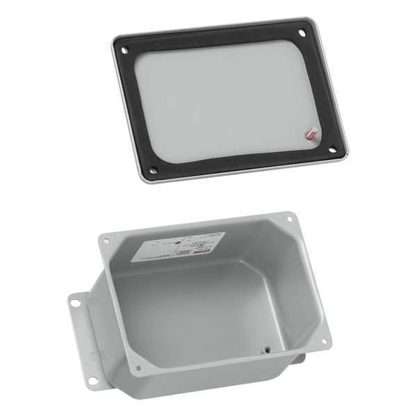 Nvent Hoffman Carbon Steel Electrical Enclosures, 8 in H, 2-3/4 in D, 4 in W, NEMA 4, Screw On - A843DSC