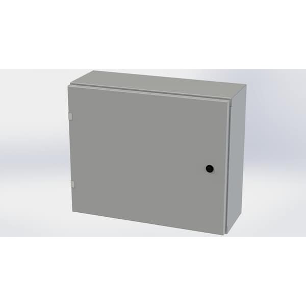 Saginaw Control & Engineering Carbon Steel Electrical Enclosures, 20 in H, 8 in D, 24 in W, NEMA 3R, 4, 12, 13, Hinged - SCE-20EL2408LP