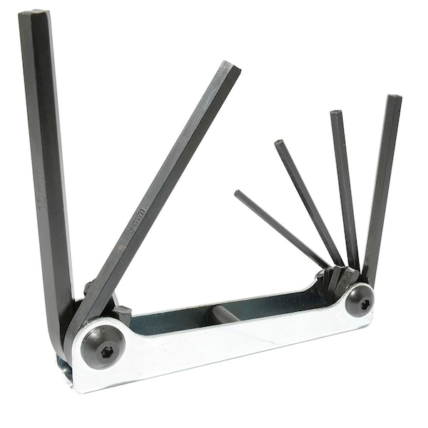 Urrea Metal case folding Metric from 3 mm to 10 mm hex keys - 4973