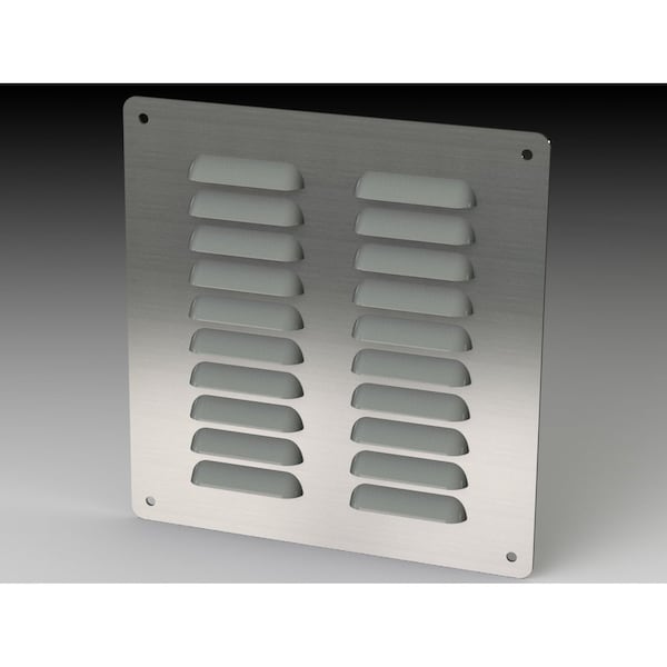 Saginaw Control & Engineering Louver Stand Kit, 7.88 in. H x 7-1/2 in. W x 0.43 in. L, 304 Stainless Steel - SCE-AVK66SS