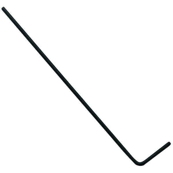 Eklind Hex Key, SAE, 9/64 in Tip, Steel, Black Oxide - 15109
