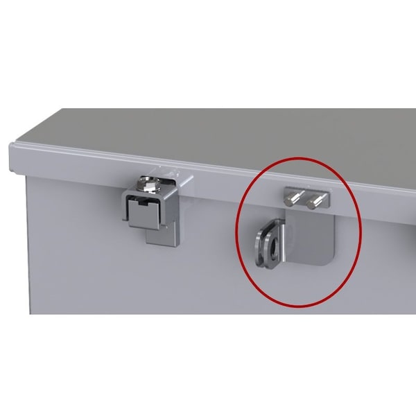 Saginaw Control & Engineering Padlock Kit, 3 in. H x 2 in. W x 1 in. L, Stainless Steel - SCE-PLKJIC