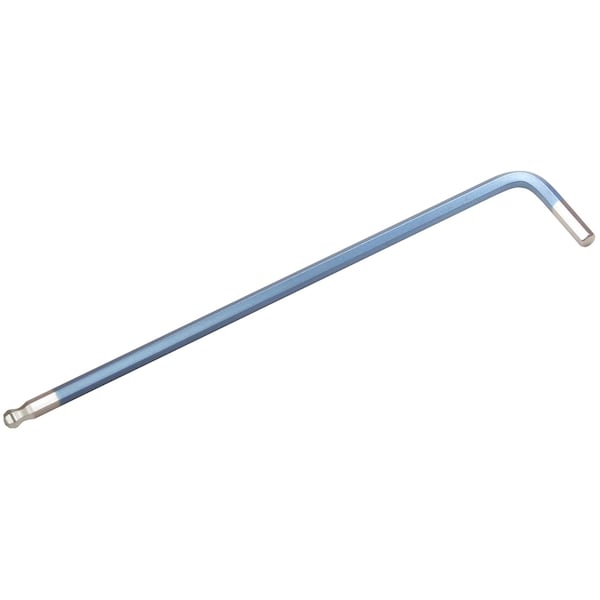 Eight Tool TAPER HEAD HEX KEY L-HANDLE EXTRA LONG, 5/32INCH X 145MM LIGHT BLUE - TELC-5/32