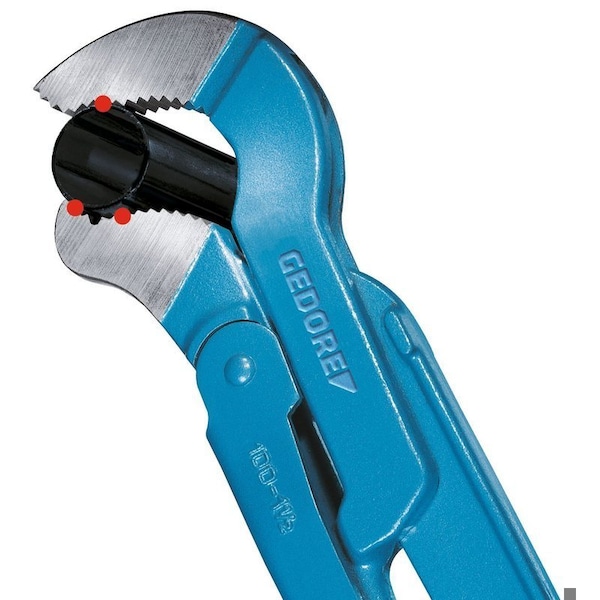 Gedore 25 in L 3 in Cap. Alloy Steel Swedish Pipe Wrench - 4500490