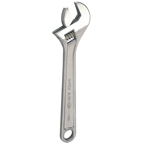 Ampco Safety Tools Adj. Wrench, Nonspark, 6", 15/16", Natural - W-70