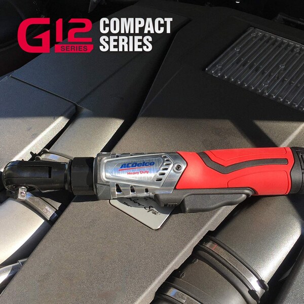 Acdelco G12 3/8" Brushless Ratchet Wrench 65 Ft-lbs Max, 2-Battery Kit - ARW1210-32