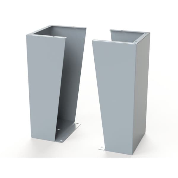 Saginaw Control & Engineering Floor Stand Kit, 24 in. H x 12 in. W x 9.12 in. L, Carbon Steel, 1 PR - SCE-FK2412