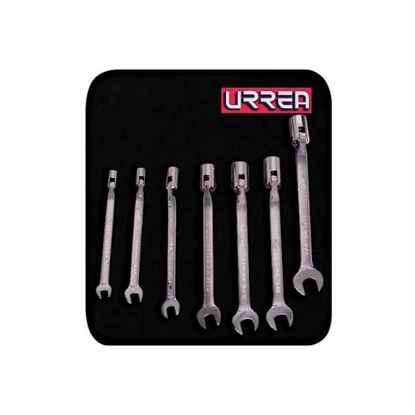 Urrea Urrea Flex Combination Wrench Set, 1270HF, 3/8" - 3/4", 7 Piece Set - 1270HF
