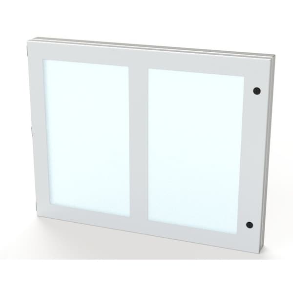 Saginaw Control & Engineering Hinged Window, 22 in. H x 28 in. W x 1-1/2 in. L, Polycarbonate - SCE-HWK2228LG