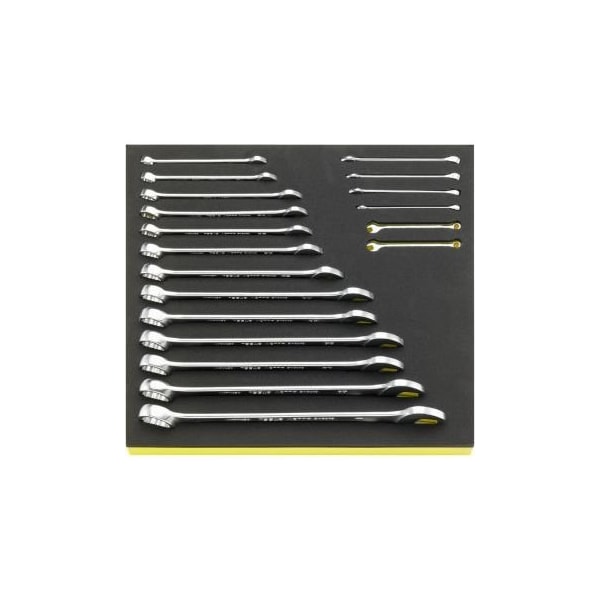 Stahlwille Tools Combination Wrenchs i.TCS inlay No.TCS 13A/19 2/3-tray19-pcs. - 96838778