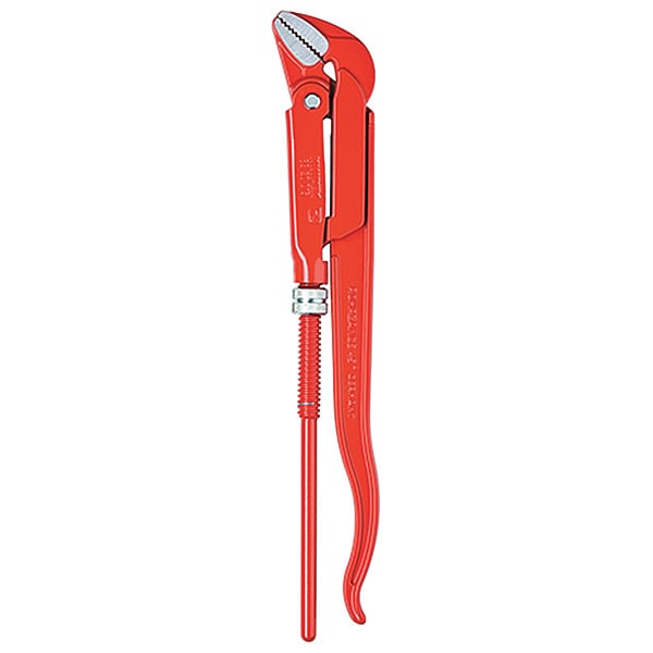 Knipex 12 in L 1 5/8 in Cap. Alloy Steel Swedish Pipe Wrench - 83 20 010