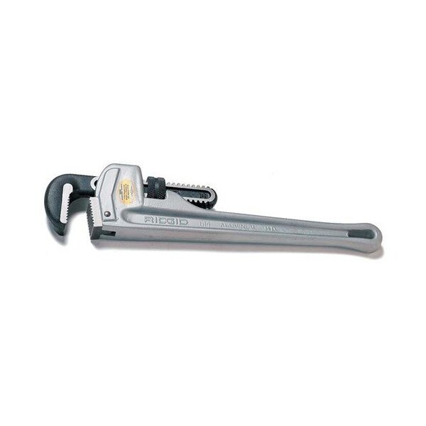 Williams Ridgid Pipe Wrench, Straight, 2 1/2 Inch Capacity, 18 Inch OAL, Aluminum - R31100