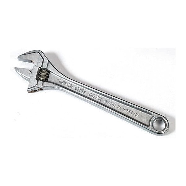 Bahco Bahco Adj. Wrench, 10", 1-1/4" Cap., Chrome - BAH8072RCUS
