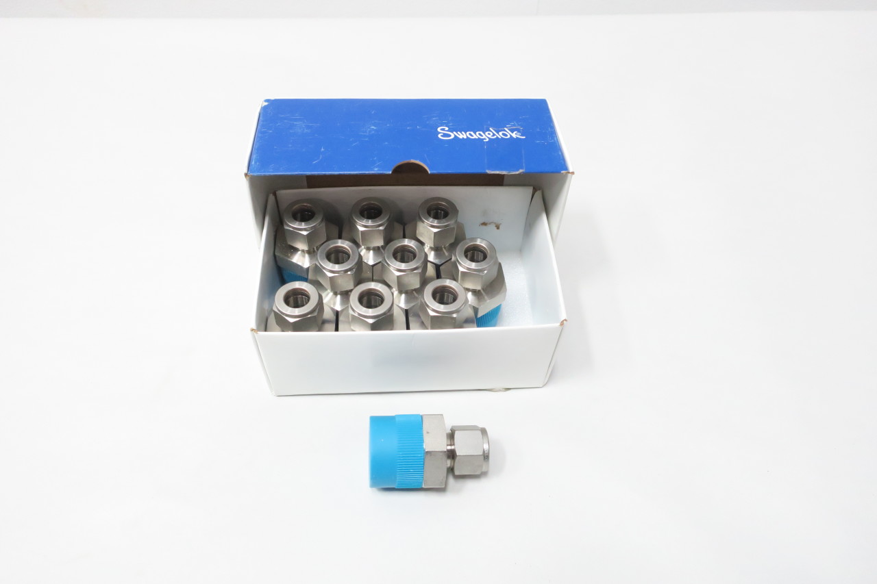 SWAGELOK SS-810-1-16 BOX OF 10 MALE CONNECTOR 1/2IN 1IN STAINLESS TUBE NPT PIPE ADAPTER