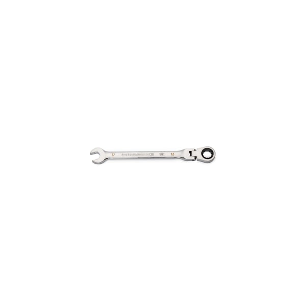 Gearwrench 12mm 90-Tooth 12 Point Flex Head Ratcheting Combination Wrench - 86712