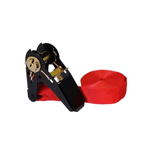 K-Tool International Ratcheting Tie Down Strap W/ Looped Ends 1"X13', 900 Lbs - KTI73862
