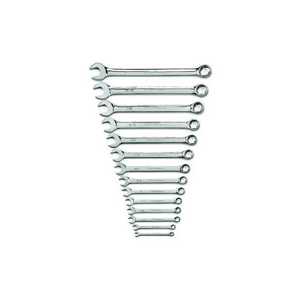 Apex Tool Group WRENCH SET COMBO 6 PT SAE FULL POL 14 PC - GWR81924