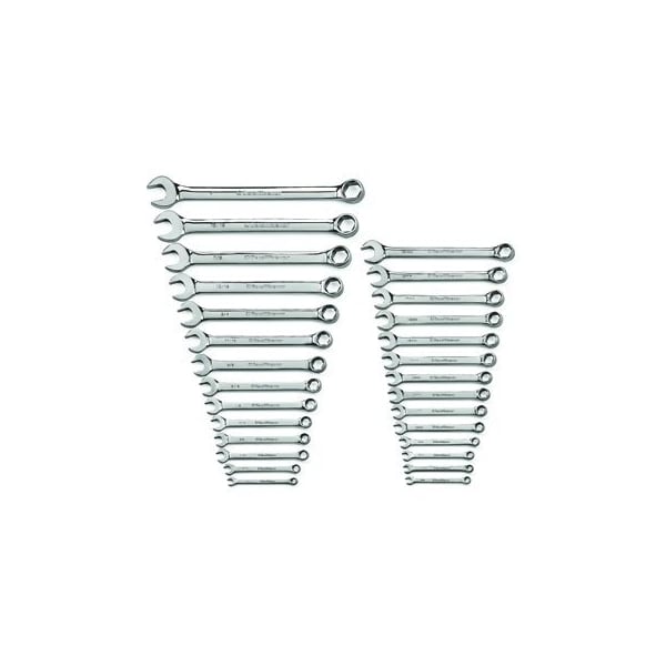 Apex Tool Group WRENCH SET COMBO 6 PT SAE/MET FUL POL 28 - GWR81923
