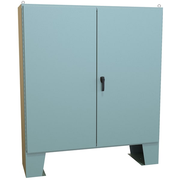 Hammond Steel Electrical Enclosures, 72.13 in H, 20.69 in D, 72.06 in W, NEMA 12, Hinged - 1422F20F