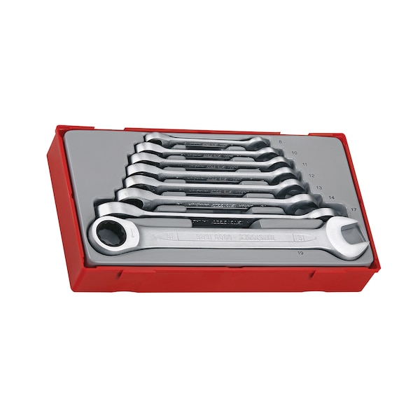 Teng Tools TT6508RS - 8 Piece 72 Teeth Ratcheting Wrench Set - TT6508RS