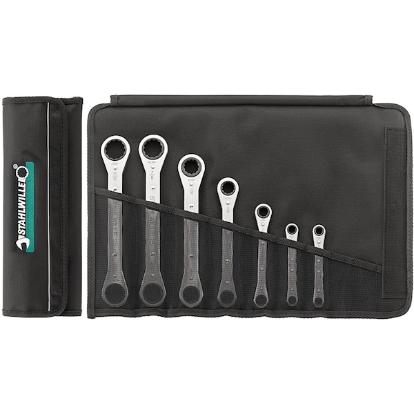 Stahlwille Tools Set: Ratchet ring Wrench No.25A/7 N 7-pcs. - 96415601