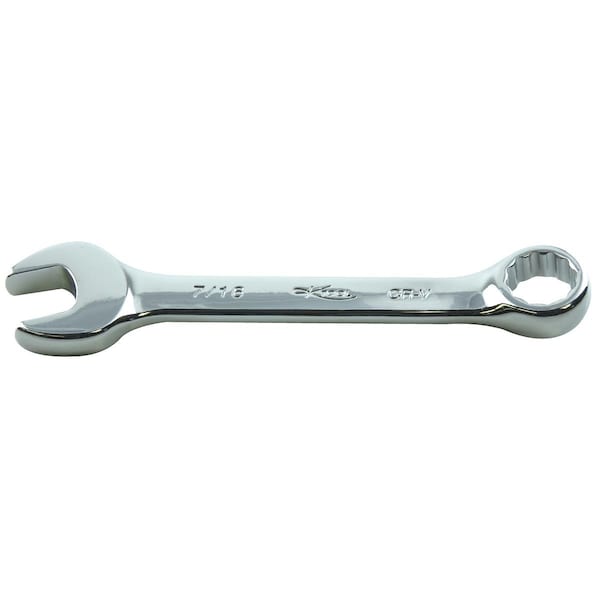 K-Tool International Short Panel Combo Wrench, 12Pt, 7/16" - KTI-41214
