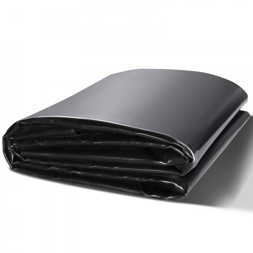 VEVOR Pond Liner, 10 x 15 ft 45 Mil Thickness, Pliable EPDM Material Pond Skins, Easy Cutting Underlayment for Fish or Koi Ponds, Water Features, Waterfall Base , Fountains, Water Gardens, Black - CTFSMHSEPDM10UJBQV0