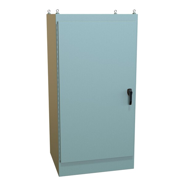 Hammond Steel Electrical Enclosures, 72.06 in H, 30.06 in D, 36.06 in W, NEMA 12, Hinged - 1418Y30