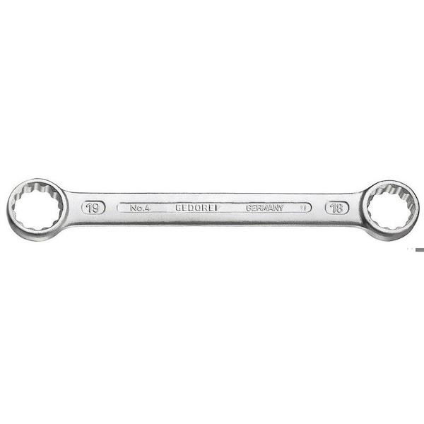 Gedore Flat Double Box End Wrench, 17x19mm - 4 17X19