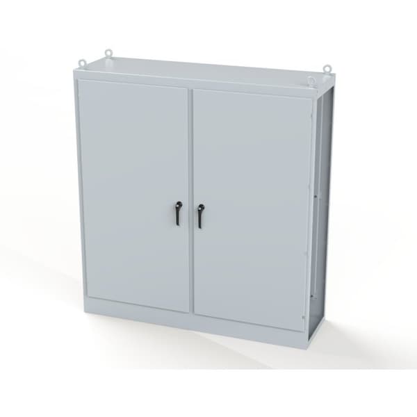 Saginaw Control & Engineering Carbon Steel Electrical Enclosures, 84 in H, 24 in D, 78-3/4 in W, NEMA 3R, 12, 13, Hinged - SCE-84XML2D24G