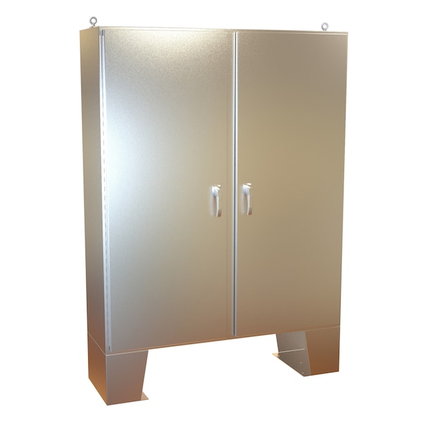 Hammond 316 Stainless Steel Electrical Enclosures, 72 in H, 18 in D, 60 in W, NEMA 4X, Hinged - HN4FM726018S16