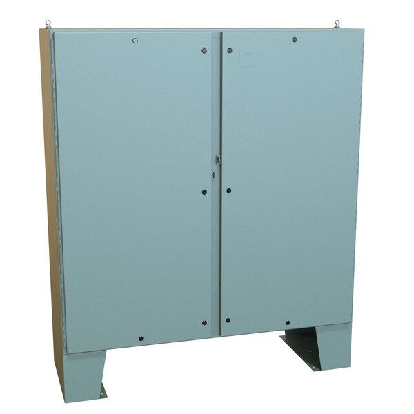 Hammond Steel Electrical Enclosures, 72.13 in H, 24.69 in D, 72.06 in W, NEMA 4, Hinged - 1422N4F24FQT