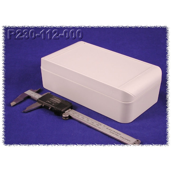 Hammond ABS Electrical Enclosures, 7.87 in H, 2.36 in D, 4.33 in W, NEMA 4, 4X, 12, 13, Screw On - R230-112-000